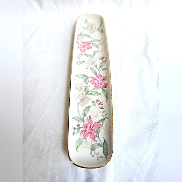 VTG Prima Otagiri Floral Porcelain Desk Tray, Letter Opener & Refillable Pen - Picture 4 of 9